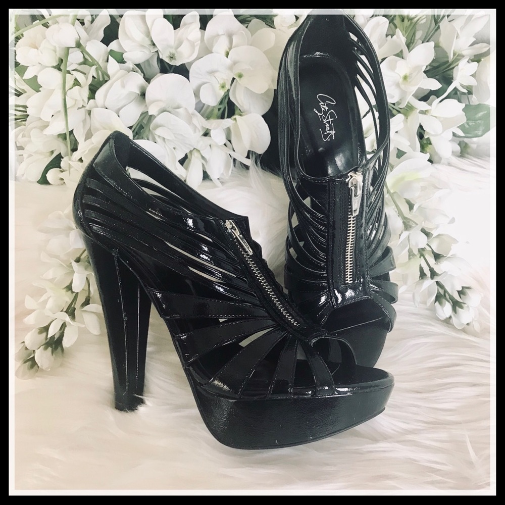 City Streets▪️Black Patent Platform Heels
